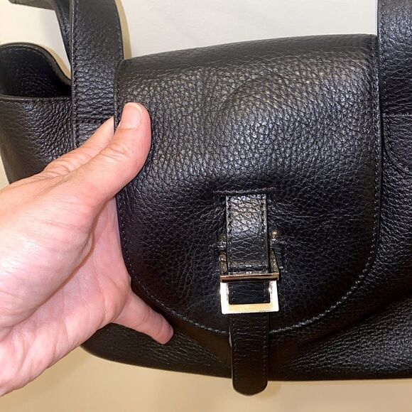 Meli Melo Thela Mini Black Crossbody Bag Purse Handbag Pebbled Leather - Picture 13 of 13
